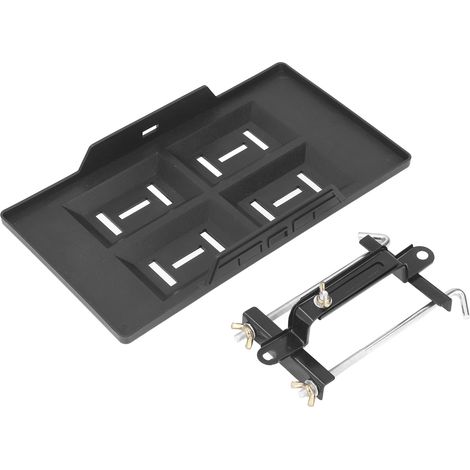 Kit de support fixation pour batterie voiture, réglable en hauteur, noir, robuste et universel (1/2)