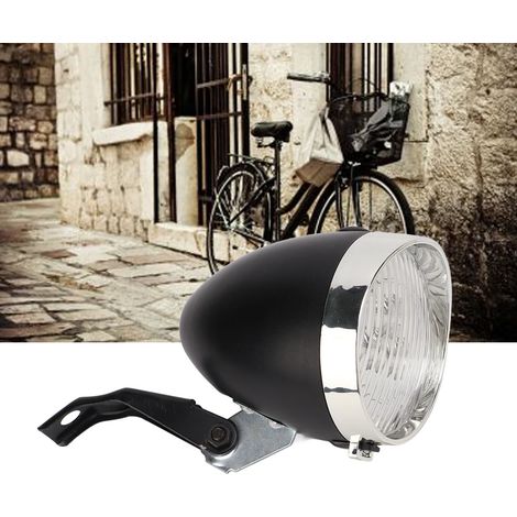 Phare Avant Vélo Rétro 3 LED Éclairage Sécurité Nuit Vintage Décor Cyclisme (1/5)