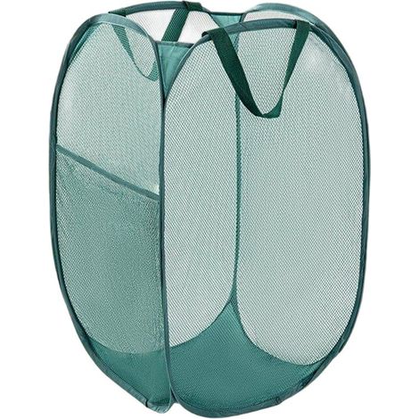 Cesta de ropa plegable,Bolsa para la ropa,Cesta de ropa desplegable con asa reforzada,Ideal para viajes de negocios,Verde,583636 cm (1/5)