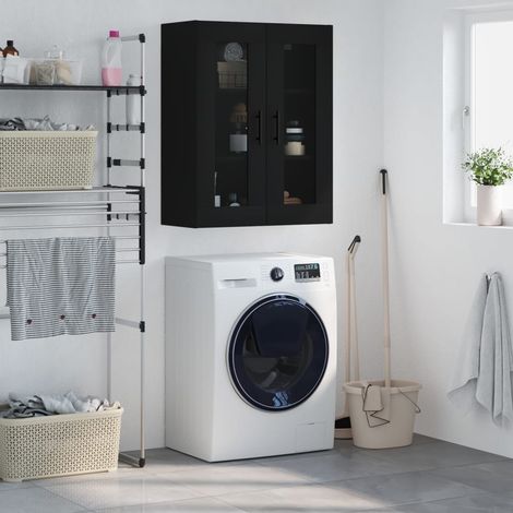 Wall Mounted Cabinet Black 69.5x34x90 cm vidaXL (1/5)