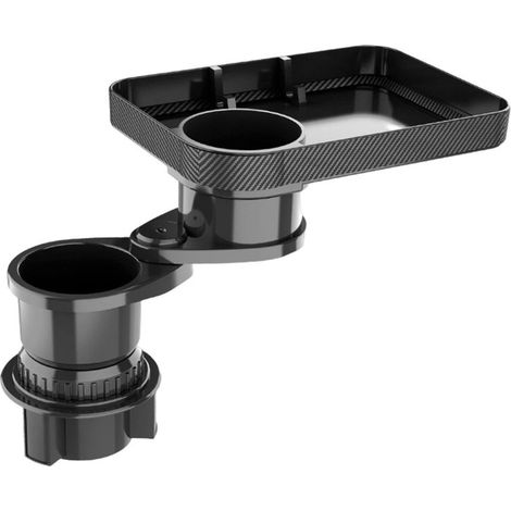 Porte-gobelet de voiture extensible, multifonctionnel 2 en 1, réglable, pivotant à 360°, pour petit gobelet. (1/5)