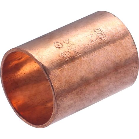 Manguito Cobre Doble Hembra Igual QUICK PLOMBERIE - Ø18