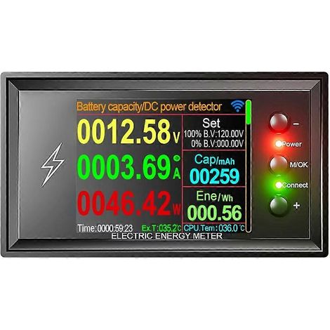 Tuya WiFi DT20W Intelligenter Lithium-Batterie-Kapazitätstester 0-420V, Gleichstrom, Spannung, Leistung (30A) (1/5)