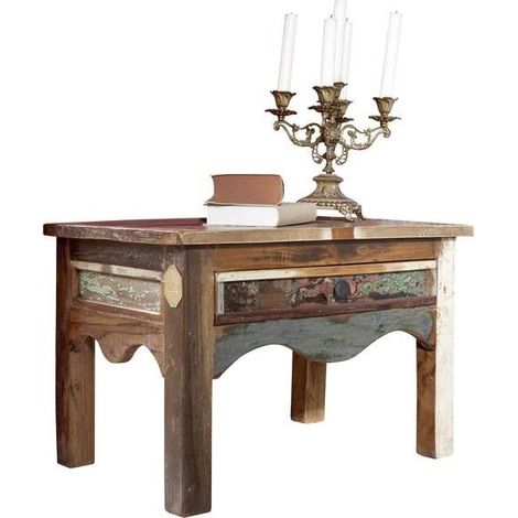 Nachttisch Altholz 60x40x40 mehrfarbig lackiert NATURE OF SPIRIT 44