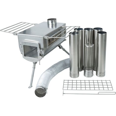Stufa a legna per tenda Winnerwell® Woodlander PLUS con doppio vetro e aria esterna – Taglia L (1/5)