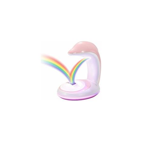 Veilleuse projecteur LED arc-en-ciel dauphin pour enfant, décoration murale et plafond, cadeau parfait – (1/5)
