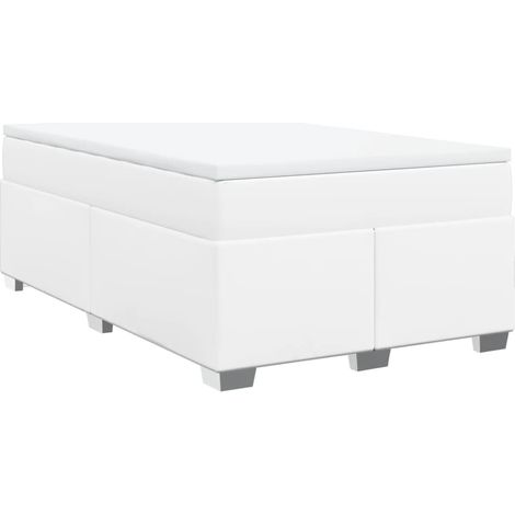Maison Exclusive - Giroletto a Molle con Materasso Bianco 120x190 cm in Similpelle (1/5)