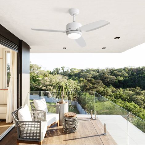Ventilatore da soffitto 46 pollici 18W LED, 6 velocità, timer 1/4/8 h, telecomando, funzione reversibile (1/5)
