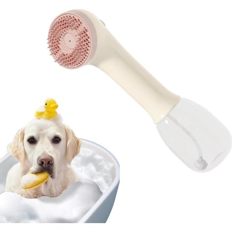 Pulvérisateur de savon canin Brosse Moussante Portable Pour Animaux Brosse Distributeur Shampoing Chatons Pour Toilettage Appartement Extérieur Jardin Après-Balade Douche (1/5)