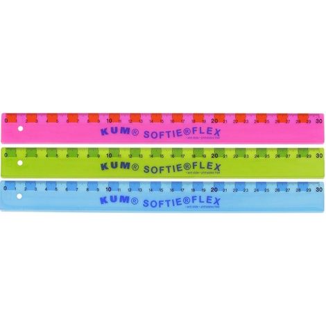 Règle Softie Flex TB 30 cm mélange