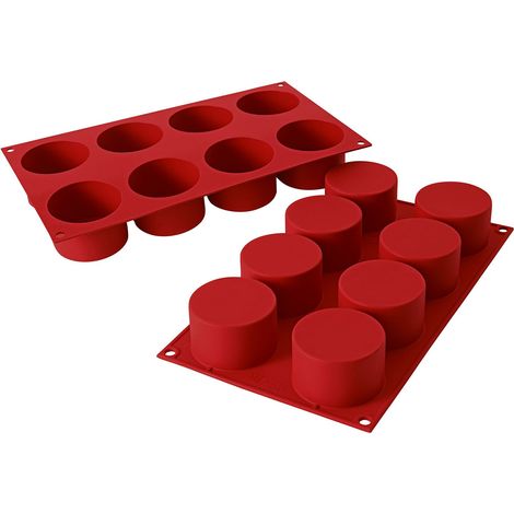 Stampo in silicone per cilindri monoporzione, fi=63mm/H=40mm silikomart (1/3)