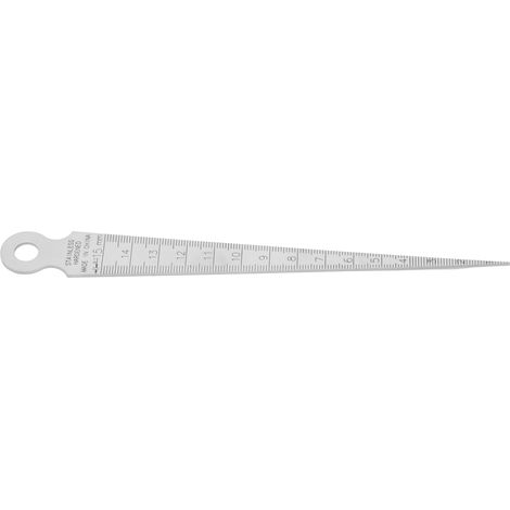 Jauge conique 1–15 mm CB02 en acier inoxydable, outil de mesure standard métrique/pouce pour alésages (1/5)