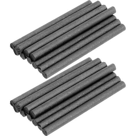 Lot de 20 Baguettes de Mélange en Graphite Noir Haute Résistance à Haute Température pour Expériences Physiques et Industries Acier Chimie (1/5)