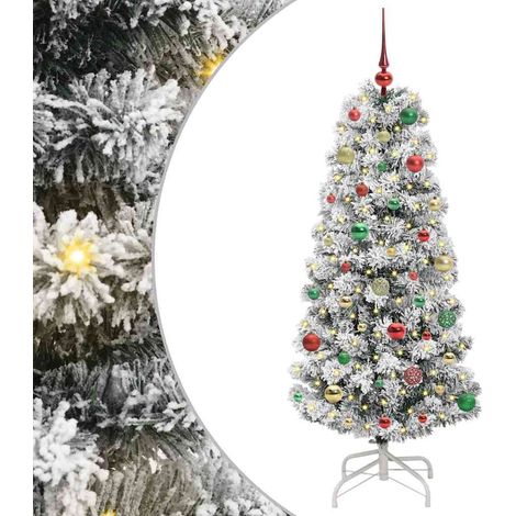 Albero di Natale Albero natalizio Albero festivo Artificiale con Rami Pieghevoli 150 cm (1/5)