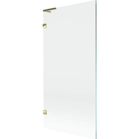Mexen Lunar L pare-douche 1-volet 90 x 150 cm, transparent, doré - 897L-090-000-50-00 (1/5)
