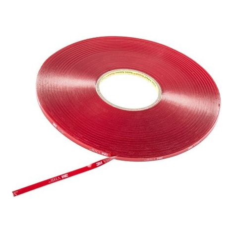 Ruban mousse acrylique double face 3M 4910F VHB™, Transparent, 6mm x 33m x 1mm ( Prix pour 1 )