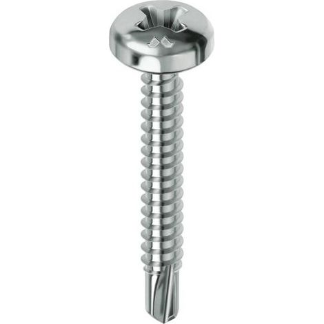 Vite Autoperforante Drillex Zincata bianca - TC a croce - MIsure (Diam x lungh): 3.9x25 mm - 500 pz