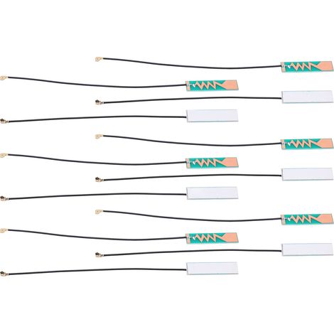 10 antennes GSM intégrées, circuit imprimé interne, 4 dBi, interface IPEX, câble RG1.13 pour la stabilisation du signal (1/5)