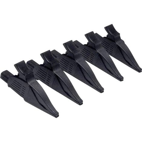 Chauvin-Arnoux Pinze a coccodrillo nere con connettori banana da 4 mm