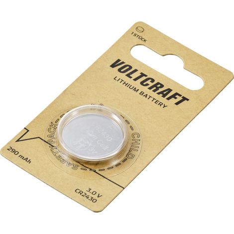 VOLTCRAFT Knopfzelle CR2430 3 V 1 St. 290 mAh Lithium LM2430