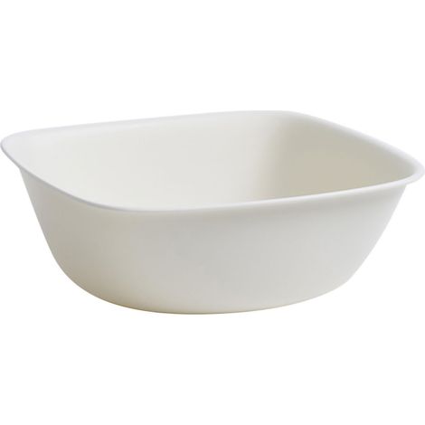 Bac à Linge Blanc Petit et Pratique pour Maison ou Dortoir - Lavabo Carré Mignon (1/5)