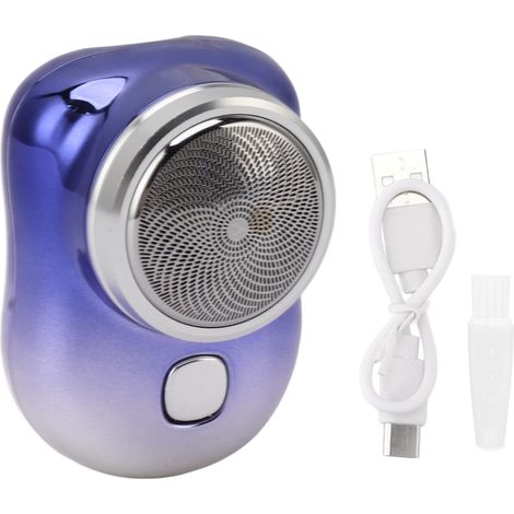 Mini tondeuse à barbe 3W format poche, interface USB, faible bruit, sec/humide, 6600 tr/min, coupe-barbe électrique pour maison voiture voyage (1/5)