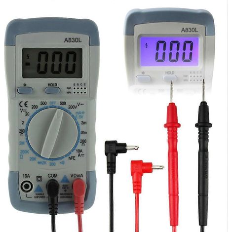 Multimètre Universal Electric Meter A830L avec testeur de courant et fonction sonore. (1/4)