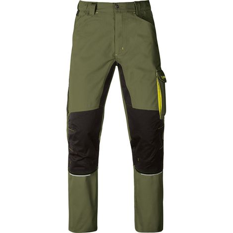 Kapriol – Pantalon de travail haute visibilité L – Tissu mixte 240 gr/m² – Poches genouillères et outils – Conçu pour chantiers humides (1/3)