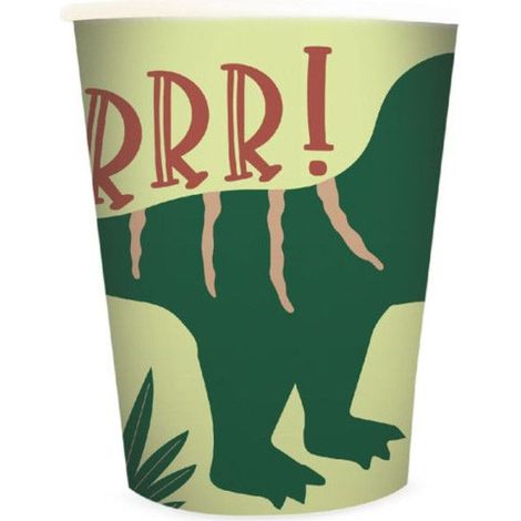 Gobelets cartonnés - SCRAP COOKING - Dino - 25 cl - Multicolore - Pour adultes