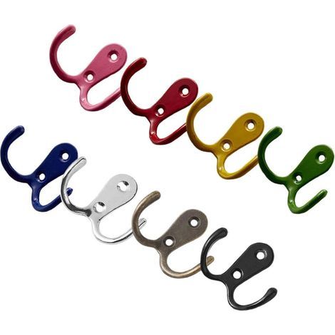 Alloy Double Hooks for Bathroom and Kitchen Sturdy and (1/5)