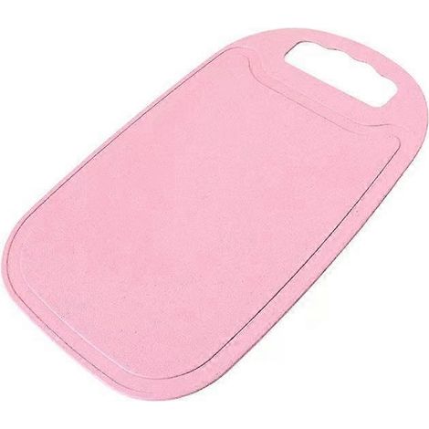 Mini-Küchenschneidebrett, kleines Obstschneidebrett, Weizenstroh, rosa (1/5)