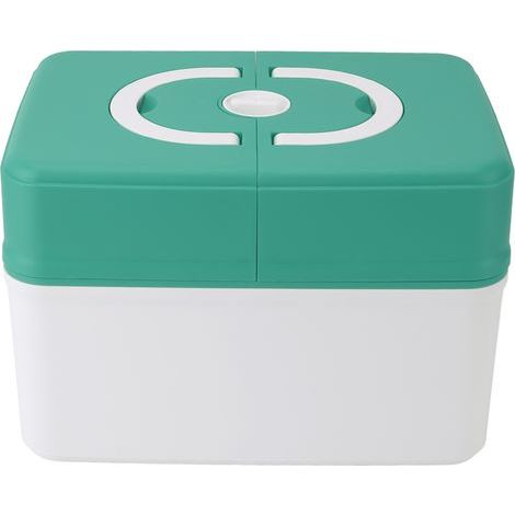 Large capacity medicine storage box, first aid kit, waterproof medical box, suitable for home, school, kindergarten, sturdy PP material (green) (1/5)