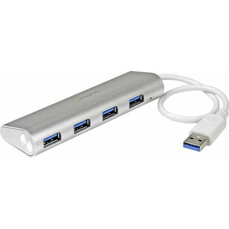 StarTech ST 43004UA - USB 3.0 4 Port Hub, mobil, Aluminium (ST43004UA)