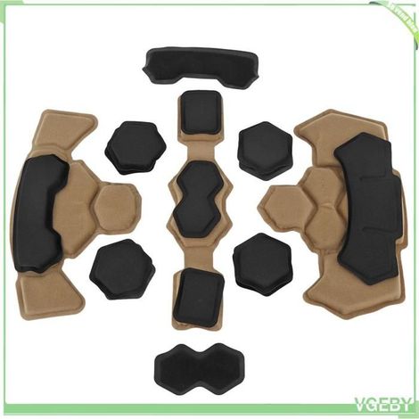 VGEBY Kit de rembourrage de casque en mousse à mémoire de forme, coussinets de casque universels pour moto vélo, Désert (1/5)