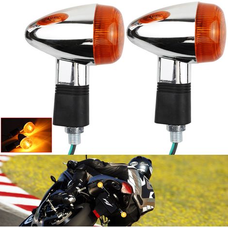 Motorcycle modification parts: turn signals, universal turn signals for cruisers, Harleys and road bikes.