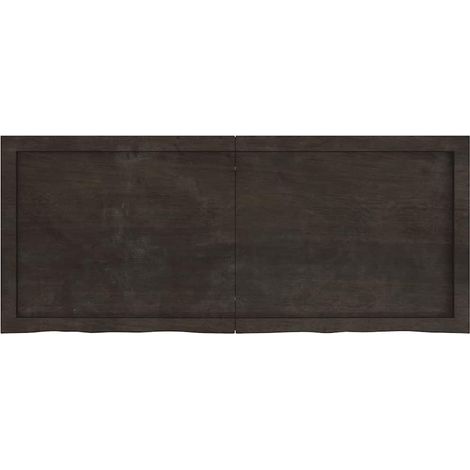 Maison Exclusive - Piano Tavolo Marrone 120x50x(2-6) cm Rovere Massello Trattato