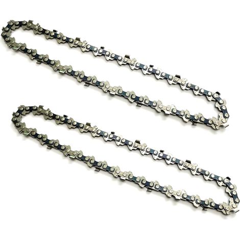 2Pièces 6 pouces chaînes de scie à chaîne pour mini tronçonneuse rechargeable à main chain,Pas de la chaîne1/4,Jauge de la chaîne 0.043/1.1mm,Maillons d'entraînement 37DL,Longueur de coupe utile15cm (1/5)