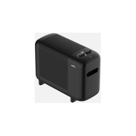 Radiador De Mica Pinsapo 600w Negro 2pot Antivuelco 29x38x16cm