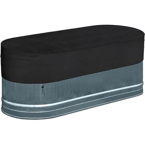 Housse de protection en polyester 210D pour piscine hors sol ovale (240 x 60 x 30 cm) – Couverture anti-poussière, résistante aux UV et à l’eau, idéale pour bâche de bassin extérieur