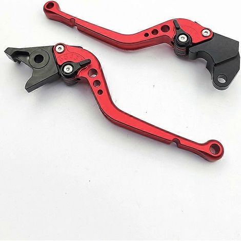 Convient pour la moto Suzuki BK400, poignée de frein, d'embrayage et de klaxon réglables en alliage d'aluminium, accessoires de chariot (Orange) (1/5)