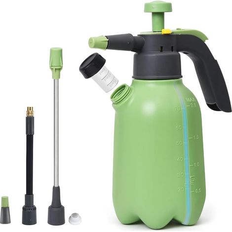 Pulvérisateur à Pression 2 L Pulverisateur de Jardin avec Réglable en Ajutage Pulverisateur a Main avec Tige D'extension Vaporisateur Eau pour Pot à L'intérieur Nettoyage de Voiture à Domicile (1/5)