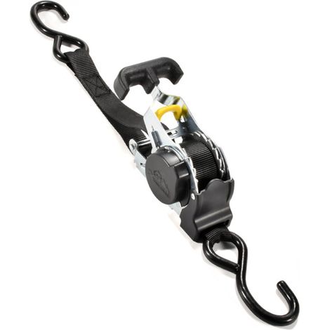 Sangles à cliquet rétractables automatiques, enrouleur automatique, capacité de charge de 680 kg, sangles auto-rétractables pour voitures, motos et bagages (1/5)