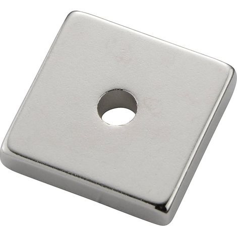 TRU COMPONENTS TC-12260084 Aimant permanent rectangulaire (L x l x H) 20 x 19 x 4 mm Température lim