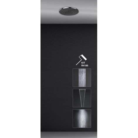 Gessi Minimali, système de douche encastré D355 type de jet