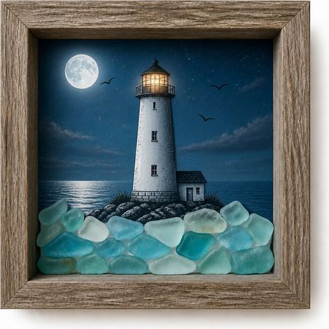 Halloween Shadow Box Kit, Lampe Halloween Phare LED Format A4, Modèle Croquis, Alimentation Secteur, Décoration Créative