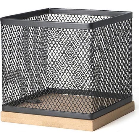 Stiftehalter aus Metall, Schreibtisch-Organizer, großes Fassungsvermögen, Gitterdesign, für Zuhause und Studenten (1/5)