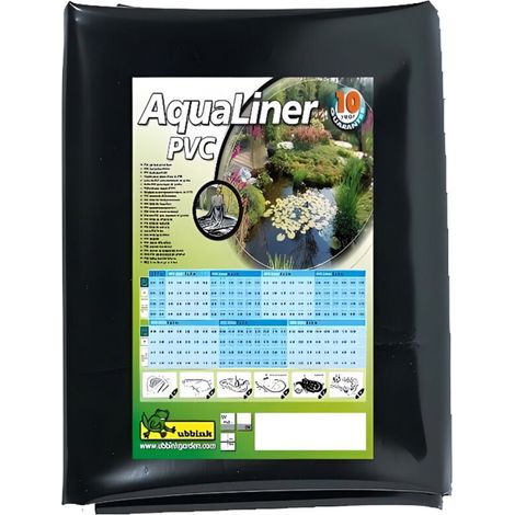 Bâche de bassin AquaLiner 2x3 m 0,5 mm PVC résistant aux racines et aux UV 1331165 (1/5)