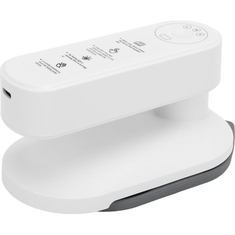 Fer à repasser électrique portable, 3 réglages de température, chauffe rapide, utilisable à sec ou humide, batterie 5000 mAh, idéal pour la maison, les résidences étudiantes et les voyages. (1/5)