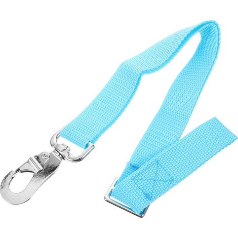 Sangle de Seau Réglable pour Cheval, Support Portable en Webbing et Métal Détachable, Format Compact, pour Mangeoires et Filets, Usage en Écurie Pâturage (1/5)