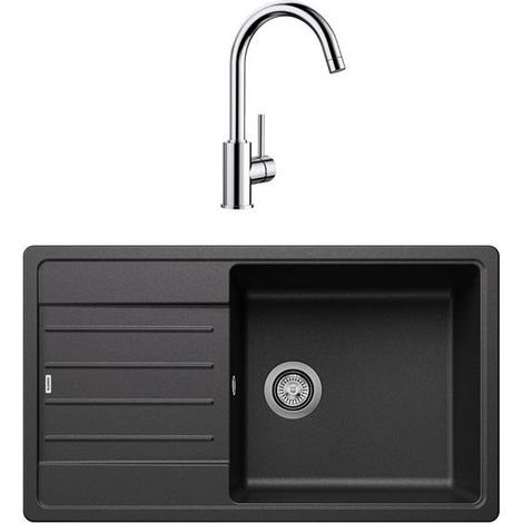 PACK Evier + mitigeur LEGRA XL6S anthracite + MIDA chrome BLANCO - 528436